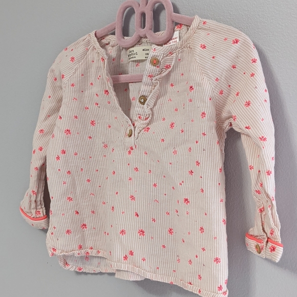 ✨2/$12✨ Zara Baby Girl Floral Blouse - Picture 9 of 9